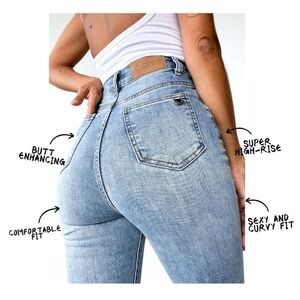 Chipie Light Blue High-Rise Women's Jeans